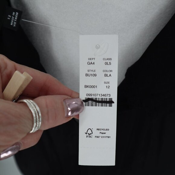 J. Crew Full Length Dress Womens Black Evening Wear Black Tie Galas Formal NWD - Picture 5 of 14